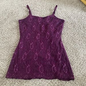 dress barn women’s purple floral tank